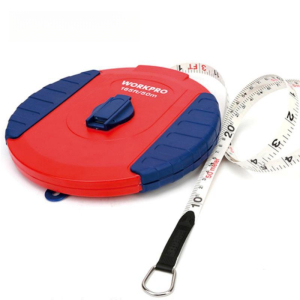 万克宝原装正品耐磨刻度清晰高精度双色盒式纤维皮尺