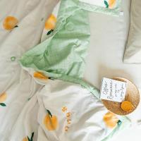 全棉空调被全棉夏季薄被子夏被盖被夏凉被薄气泡桃子