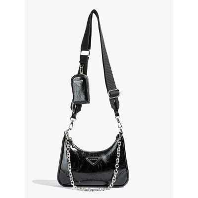 hobo腋下包包新款尼龙防水斜挎包百搭手提包大容量链条单肩包