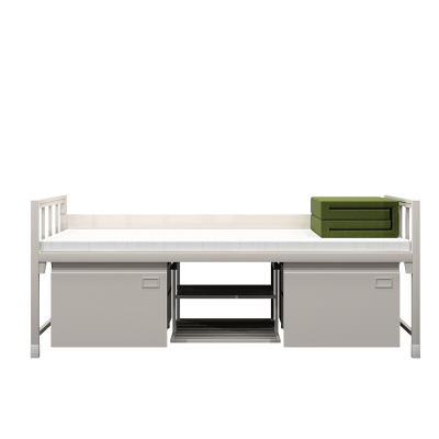 三圣 办公家具钢制铁架床宿舍单人床下柜营房钢制加厚单层床