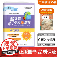 2025广西初中新课程学习与测评单元双测七年级下册语文A版人教版测试卷春季新版 广西7年级教辅练习单元达标训练作业