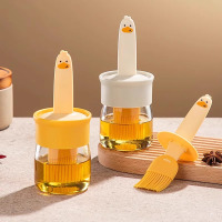 硅胶油刷食品级带瓶家用耐高温玻璃厨房神器烘焙烧烤刷盖油瓶8138P