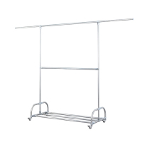 翌嘉YJ-E3-202 202不锈钢晾衣架移动伸缩有鞋架晒衣架 不可升降高度款 1200*520*1650
