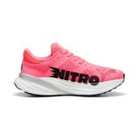 彪马(Puma)女款跑步鞋Nitro泡沫缓震透气耐磨运动鞋粉白户外长跑