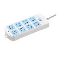 公牛(BULL)新国标电动车插座/插线板/插排/排插/接线板/拖线板 8位总控全长3米超功率保护