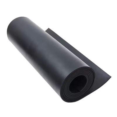 中锦科技 橡胶绝缘垫 黑色平面5mm×1m×10m 卷
