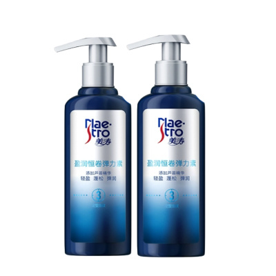 美涛(Maestro)盈润恒卷弹力素指数3星卷发保湿养护乳液免洗精华素180ML*2瓶装 弹韧卷曲抚平毛躁