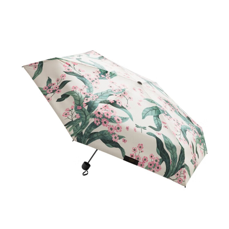 蕉下(beneunder)蕉下口袋系列 太阳伞雨伞单层五折晴雨伞 花影
