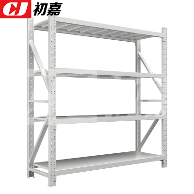初嘉(CJ)仓储货架库房置物架重型货架灰白色主架1500*500*2000mm/500kg