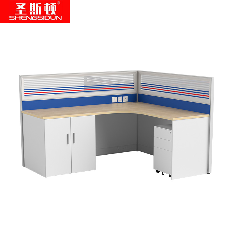 圣斯顿 Z-CJ180160-12C 1800*1600*1200mm 屏风工位含折叠床床柜活动柜 张 蓝/白