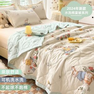 新款夏季空调被夏凉被可机洗被子夏被单人春秋被芯