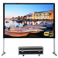 经科JK快速折叠幕119寸16:9 SO柔软正投软幕投影幕布配铝箱