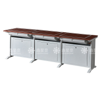 鑫星奈 XXN4012406 隐藏式翻转电脑桌培训桌教室机房多媒体学习桌办公桌A款三人位