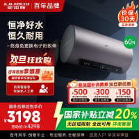AO史密斯60升电热水器 国家补贴 金圭内胆 双棒分离速热 免换镁棒 免清洗 E60ED8