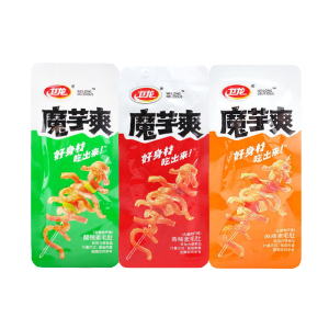 卫龙魔芋爽盒装480g 20小包散称 多口味酸辣味麻辣味香辣味豆干风吃海带XYX