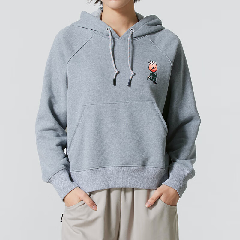 安德玛(UNDERARMOUR)卫衣女装 新款户外出行运动服健身训练潮流时尚连帽套头衫1379834-011 ZP