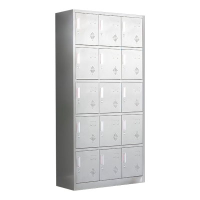 阿拉贡不锈钢更衣柜员工衣柜储物柜更衣室储物柜304十五门储物柜