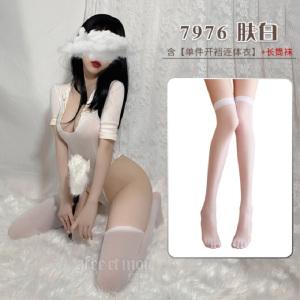 霏慕女式情趣睡衣透明连体衣情趣内衣性感透视开档连体水手服7976