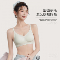 奶皮感无痕软支撑内衣女小胸聚拢薄款大胸显小修收副乳防垂文胸罩