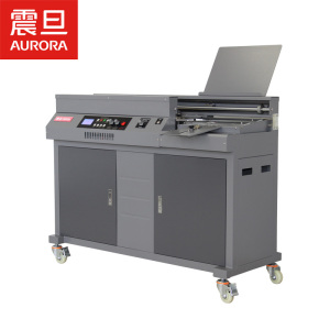 震旦AM50R-A4 A4幅面液晶显示全自动柜式无线胶装机标书文件合同 热熔胶粒装订机,50mm 单胶轮+侧胶