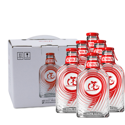 舍得沱小九45度100ml*6瓶整箱装浓香型白酒拉环开启小酒新时代