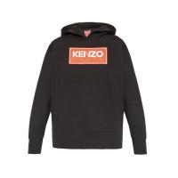 高田贤三(Kenzo)女士运动卫衣长袖弹力下摆袋鼠口袋时尚休闲连帽