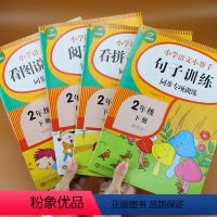 [正版]4本二年级语文专项训练下学期看拼音写词语阅读理解训练题照样子写句子小学看图写话二年级语文下册同步练习册默写能手