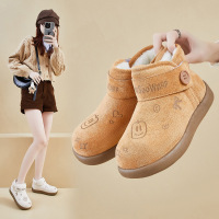 加绒高帮雪地靴女冬季新款学生ins韩版保暖休闲鞋增高_1