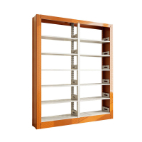 臻远ZY4072622 钢制书架黄色资料架 单面6层一列二组1900*300*2000mm