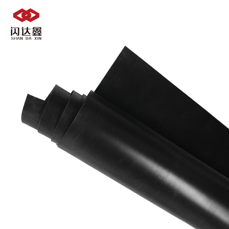 闪达鑫 厚6mm普通黑色橡胶板 50KG /捆