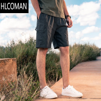 HLCOMAN夏季工装短裤男款潮牌休闲运动裤宽松男士五分裤子外穿中裤