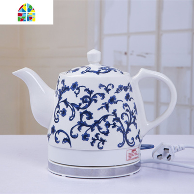 景德镇陶瓷电热水壶青花烧水壶泡茶煮水壶日用家用茶瓷壶自动断电 FENGHOU 1.2L经典青花