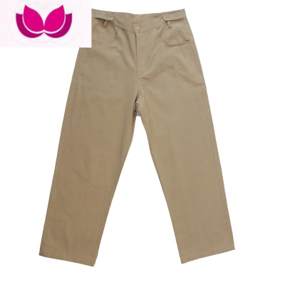 七斓痞帅工装裤男百搭潮牌港风坠感阔腿裤直筒裤子宽松日系九分裤