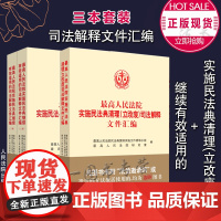 正版 2021年版最高人民法院实施民法典继续有效适用的司法解释+民法典清理立改废司法解释文件汇编 套装3册 人民法院