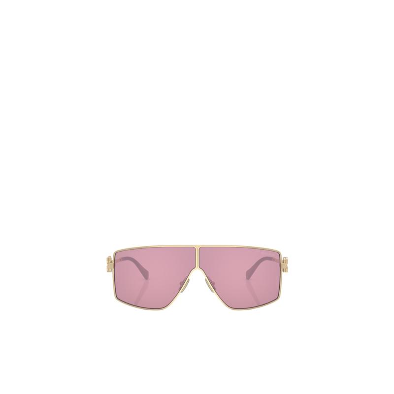 miumiu缪缪太阳镜女遮光防紫外线护眼清晰金属框粉色镜片方框