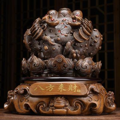 家柏饰(CORATED)金蟾摆件金蝉蟾蜍老板办公室桌面书桌房装饰工艺开业礼品