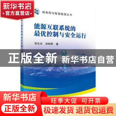 正版 能源互联系统的最优控制与安全运行 张化光//孙秋野 科学出