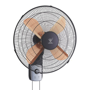 钻石牌家用壁扇工业壁挂式静音电风扇摇头墙壁扇18寸黑色铝叶机械拉绳款