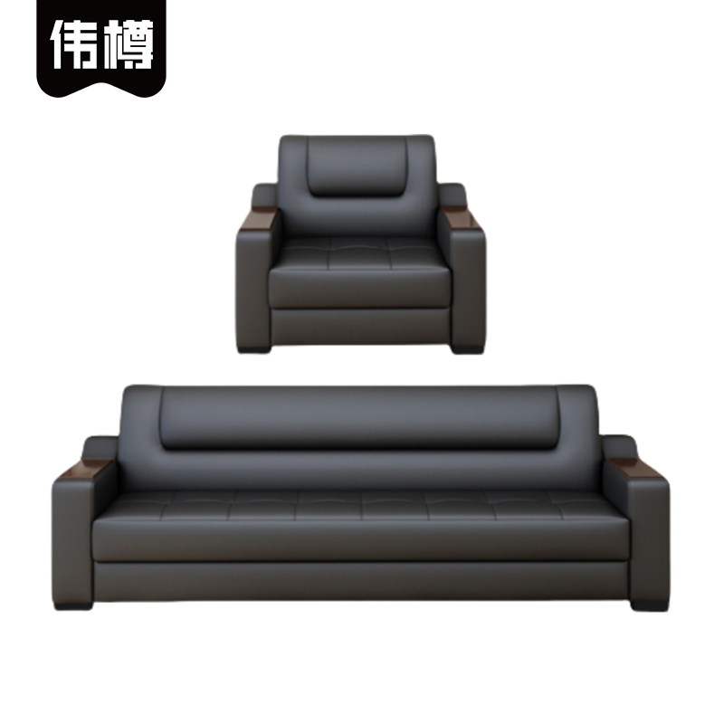 伟樽商务沙发单+三人位1850*780*780mm套
