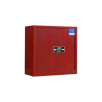 豪利特保密柜财务档案柜文件柜办公室资料储物柜保险柜矮柜红木纹-电子密码锁