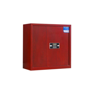 豪利特保密柜财务档案柜文件柜办公室资料储物柜保险柜矮柜红木纹-电子密码锁
