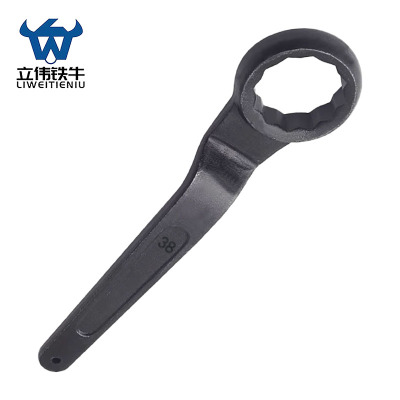 立伟铁牛单头梅花扳手38mm/把
