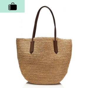 2020新款编包潮流女包欧美时尚海边度假旅游沙滩包单肩编织包NEW LAKE女士单肩包