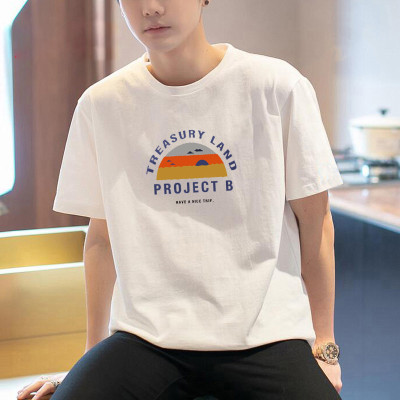 [1折价26.9元,叠加优惠券]男款t恤短袖图案圆领短袖t男士t恤男士t恤短袖短袖t恤夏