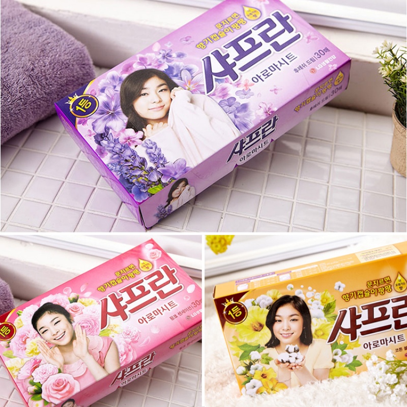 韩国洗衣纸香纸 衣物护理剂纸抽式衣服柔顺剂 防静电持久留香