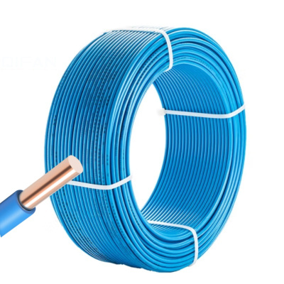 辉昂 塑铜硬线蓝 BV -6平方*100米蓝 盘