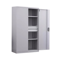 帅畅重型工具柜加厚物件工具储物柜工厂铁皮柜汽修厂零件收纳柜白色四层二抽