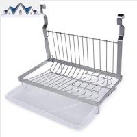 放碗架沥水架厨房免打孔壁挂折叠式置物碗碟架碗盘不锈钢挂墙凉碗 三维工匠收纳层架