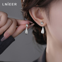 s925银针极简风水滴耳环女一款两戴时尚耳钉2025新款设计感耳饰送女朋友老婆情人节七夕生日礼物