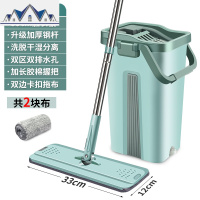 网红刮刮乐免手洗平板拖把家用一拖净干湿两用懒人墩布桶抖音 三维工匠